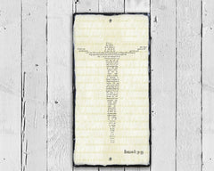 Customizable Slate Bible Verse Sign - Christ on the Cross - Handmade and Personalized