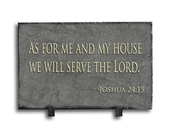 Customizable Slate Religious Sign - Religious Quote Plaque - Handmade and Personalized