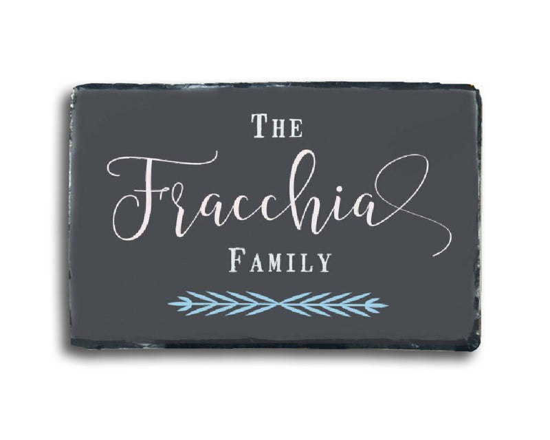 Handmade and Customizable Slate Home Sign - Personalized Family Plaque