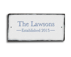 Customizable Slate Home Address Sign - Name/Address and Established Date Handmade and Personalized