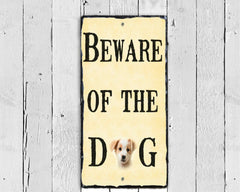 Customizable Slate House Sign - Beware of The Dog Plaque - Handmade and Personalized